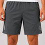 SparkNine Apex fitnesshort - sportbroek - met ritszakken - XXL - grijs - functioneel - sneldrogend & ademend - elastische band met trekkoord