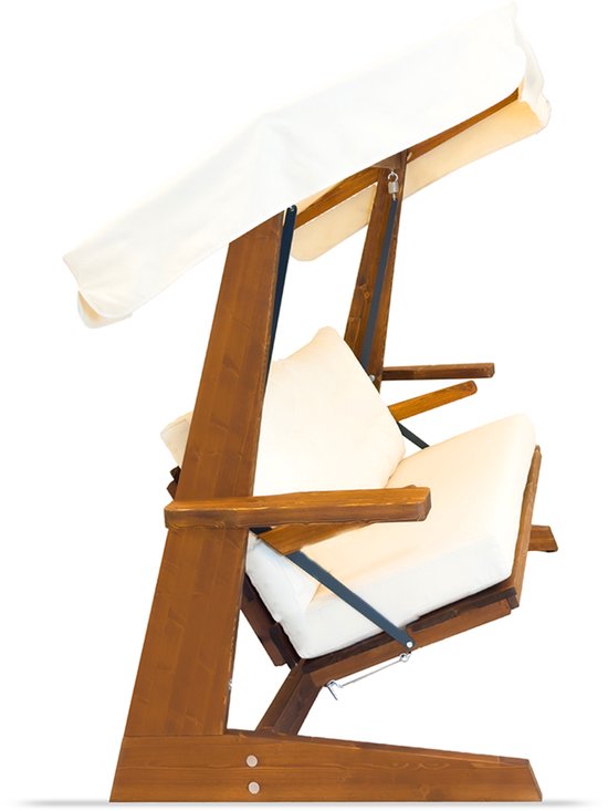 Westmann Viva 2400 Houten 3-zits Hollywood Schommelbank - Beige