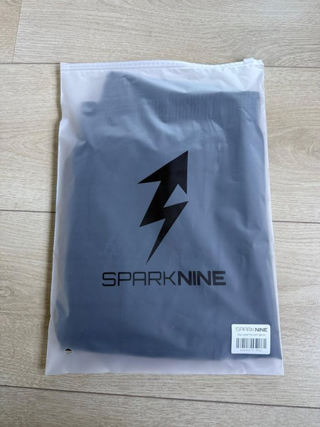 SparkNine Swift heren sport broek - met ritszakken - M - zwart - fitness short - ademend - trainingsshort - elastische band met koord - sneldrogend