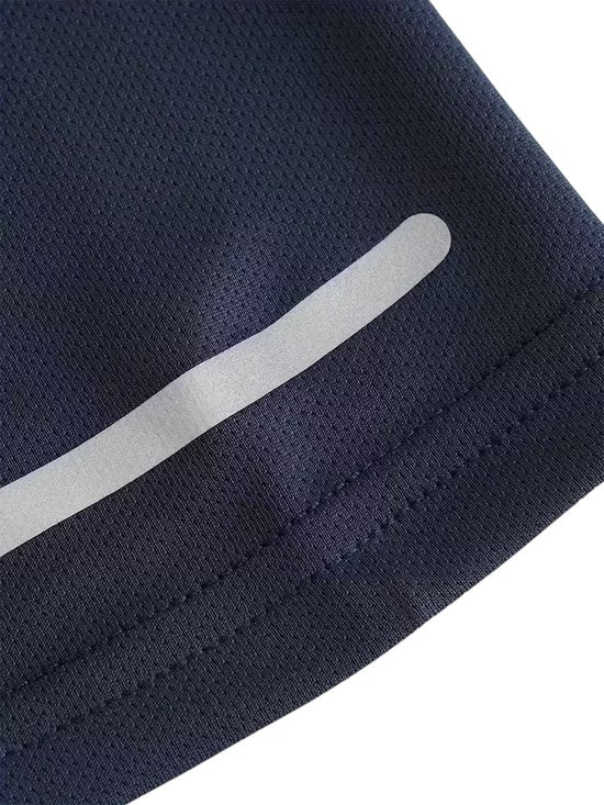 SparkNine Ironlite sport t-shirt heren met reflecterende strepen - XS - blauw - zweetbestendig - lichtgewicht & sneldrogend
