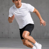 SparkNine Pulsegear sport t-shirt - heren - sneldrogend & ademend - XXL - wit - lichtgewicht - ideaal voor trainen, rennen & fitness