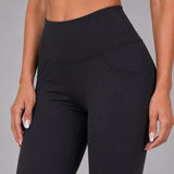 Flare Broek - Flared Pants met Zakken - Legging met &