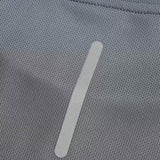 SparkNine Ironlite sport t-shirt heren met reflecterende strepen - XXL - grijs - zweetbestendig - lichtgewicht & sneldrogend