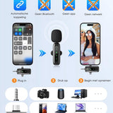 Draadloze Microfoon - 2 Stuks - Geschikt voor iPhone, Android en Camera - Plug & Play - Meter Bereik