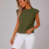Dames Crop Tanktop - Modieuze Sport & Casual Top - Stijlvol - Loszittend - Crop Top - Sporttop