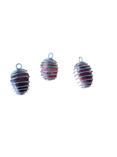 Sasemy - Jaspis met Korf - Sieraden - Edelsteen - Edelsteen Ketting - Ketting - Edelsteen Hanger Verjaardag - Cadeau - Moederdag cadeau - Vaderdag cadeau