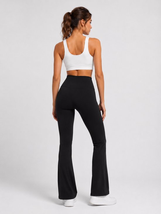 Flare Broek - Flared Pants met Zakken - Legging met &
