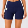 SparkNine Ease short - met handige zakken - S - blauw - korte broek - hoge taille - slim fit - ademend - sportshort
