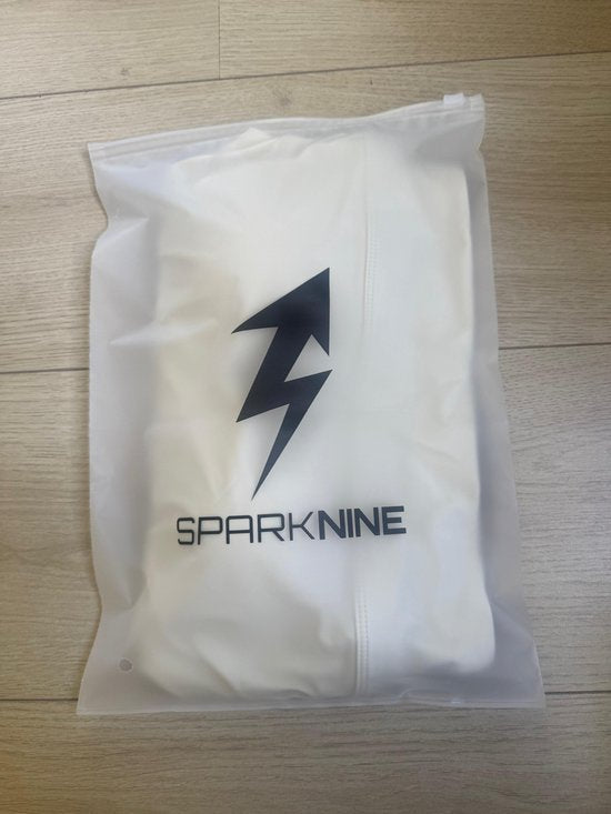 SparkNine Coreshield sportbeha - met ingebouwde pads - XL - ivory - push-up sport-bh - high impact ondersteuning - push-up - ademend