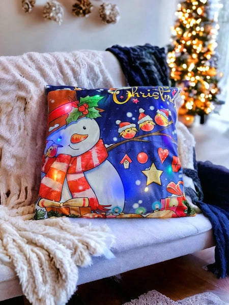 Mar's Art - Kerst - Kussenhoes Kerst - Kerst Kussen met - Verlichting