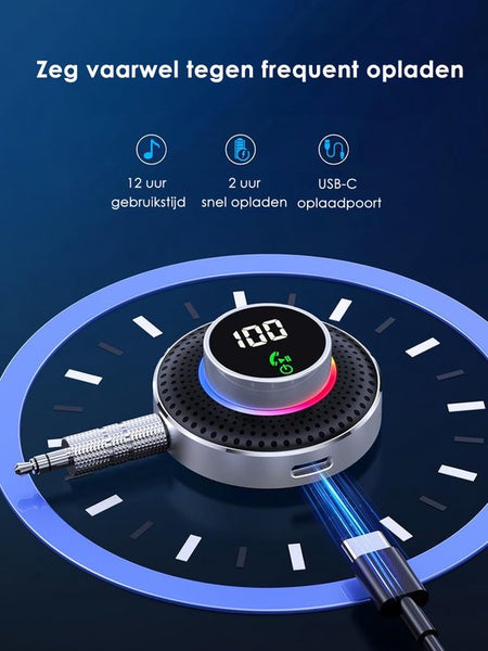 Pro bluetooth receiver- BT 5.3 - 3.5 mm AUX - Bluetooth Transmitter - Bluetooth Ontvanger