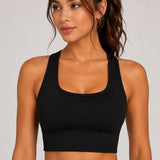Dames Sport Bra - Met Verwijderbare Pads - Crop - U-Neck - Stretch - Comfortabel - Sport-BH