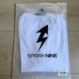 SparkNine Aeroflex heren sport t-shirt - strakke & aansluitende fit - 3XL - wit - ademend & sneldrogend - elastisch