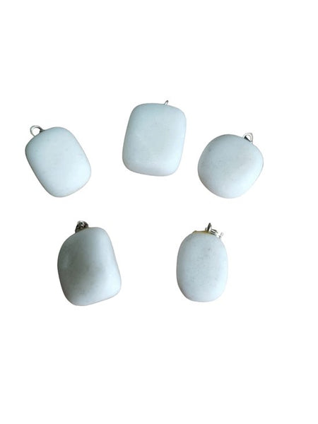 Sasemy - Edelsteen -Melk Kwarts - Edelstenen - Edelsteen Hanger - Edelsteen Ketting - Verjaardag - Cadeau - Moederdag - Sinterklaas cadeau - Kerst cadeau