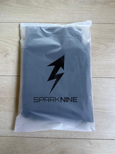 SparkNine Horizon flare broek - dames legging met zakken - petite pijplengte - L - zwart - hoge taille - stijlvol & elastisch - sportlegging