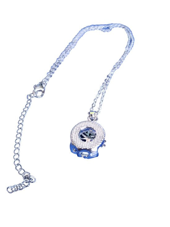 Levensboom met paarse steen - Ketting met hanger levensboom - Keltische boom - Cadeau - Verjaardag - Vaderdag - Moederdag