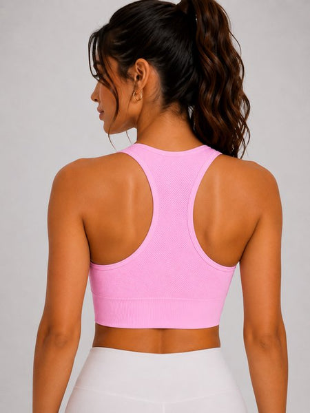 Dames Sport Bra - Met Verwijderbare Pads - Crop - U-Neck - Stretch - Comfortabel - Sport-BH