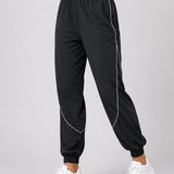 SparkNine Shadowflex dames joggingsbroek - losse fit - met elastische banden - XL - zwart - training - hoge taille - lichtgewicht & comfortabel