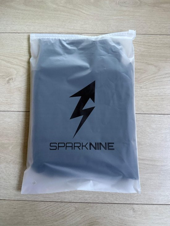 SparkNine Horizon flare broek - dames legging met zakken - petite pijplengte - XXL - zwart - hoge taille - stijlvol & elastisch - sportlegging