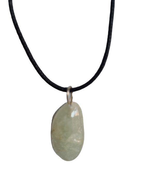 Sasemy - Edelsteen - Aquamarijn - Edelstenen - Edelsteen Hanger - Edelsteen Ketting - Cadeau - Verjaardagscadeau - Moederdag - Vaderdag