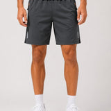 SparkNine Apex fitnesshort - sportbroek - met ritszakken - XL - grijs - functioneel - sneldrogend & ademend - elastische band met trekkoord