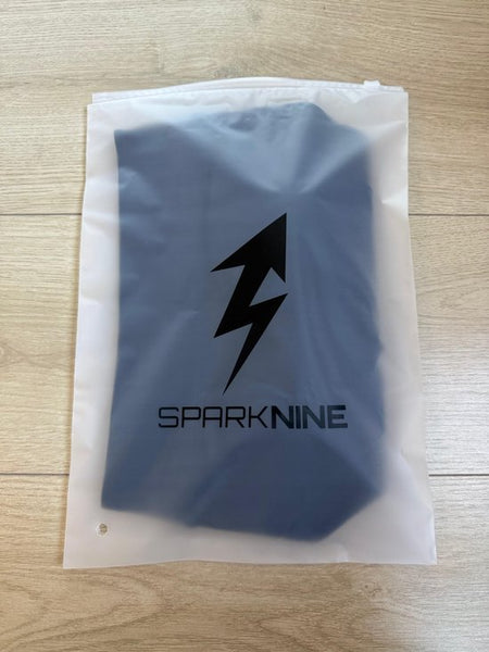 SparkNine Coreshield sportbeha - met ingebouwde pads - L - blauw - push-up sport-bh - high impact ondersteuning - push-up - ademend