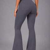Flare Broek - Flared Pants met Zakken - Legging met &
