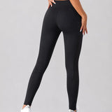 SparkNine Novaflex sportlegging dames - stijlvol & ademend - met zakken - XL - zwart - mesh panelen - elastisch - squatproof