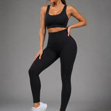 SparkNine Vibe sportlegging - S - zwart - squat-proof - butt crunch - elastisch - high waist - ondersteunend