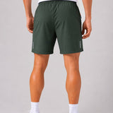 SparkNine Apex fitnesshort - sportbroek - met ritszakken - XXL - groen - functioneel - sneldrogend & ademend - elastische band met trekkoord