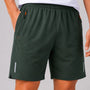 SparkNine Apex fitnesshort - sportbroek - met ritszakken - XXL - groen - functioneel - sneldrogend & ademend - elastische band met trekkoord