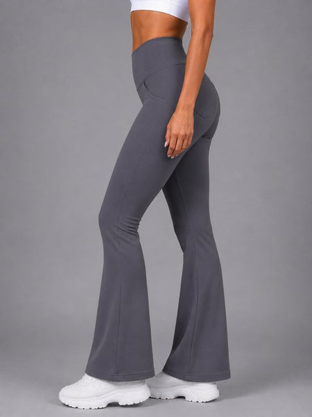Flare Broek - Flared Pants met Zakken - Legging met &