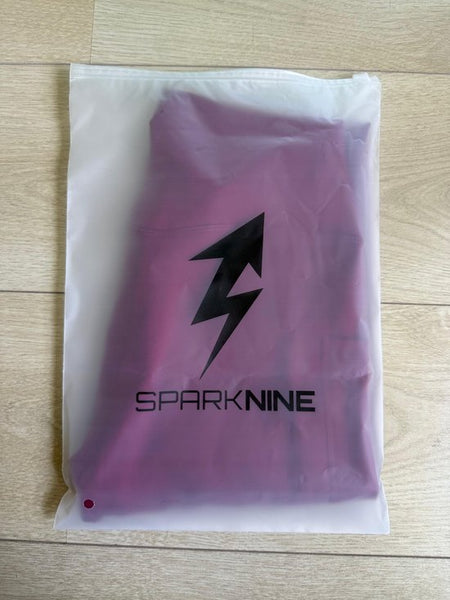 SparkNine Meshmotion sportlegging - dames - met zakken - M - rood - stijlvolle mesh panelen - telefoon zakken - elastisch - squatproof