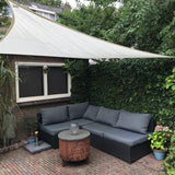 HanSe® Schaduwdoek Driehoek Waterdoorlatend 5x5x5 m Zonnedoek