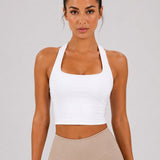 SparkNine Sculptactive sporttop - met ingebouwde sportbeha - verwijderbare pads - XL - wit - high impact ondersteuning - kruisrug - ademend & stijlvol