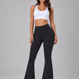 Flare Broek - Flared Pants met Zakken - Legging met &