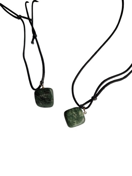Sasemy - Edelsteen - Groene Jaspis - Edelstenen - Edelsteen Hanger - Edelsteen Ketting - Verjaardag Cadeau -Cadeau - Moederdag - Vaderdag Cadeau - Sinterklaas cadeau - Kerstcadeau