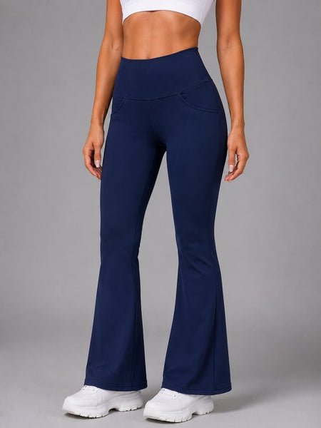 Flare Broek - Flared Pants met Zakken - Legging met &
