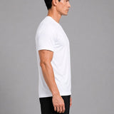 SparkNine Pulsegear sport t-shirt - heren - sneldrogend & ademend - M - wit - lichtgewicht - ideaal voor trainen, rennen & fitness