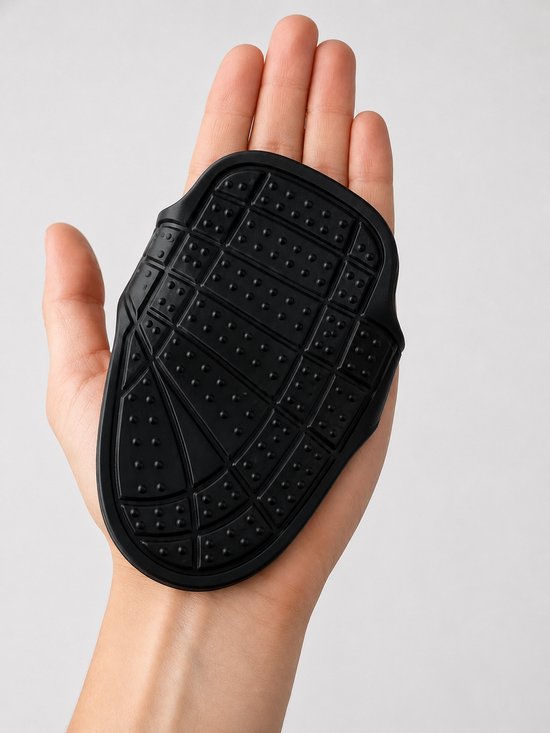 SparkNine Sparkgrip halterhandschoenen - rubber - antislip - volledige palm bescherming - flexibel - one size - zwart - fitness handschoen - grip lifting pads