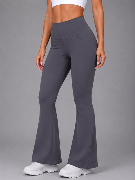 Flare Broek - Flared Pants met Zakken - Legging met &