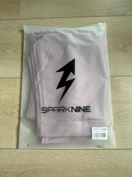 SparkNine Breeze dames short- sportshort - met telefoonzak - dubbellaags met binnenshort - XXL - paars - fitness - hoge taille - ademend & sneldrogend