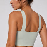 SparkNine Flexaura sport BH - stijlvolle sportbeha - ingebouwde pads - M - lichtgroen - high support ondersteuning - cross design