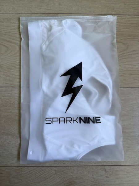 SparkNine Flexchic push-up sport-bh - met hoge ondersteuning - L - wit - één schouder sporttop - stevig & stijlvol