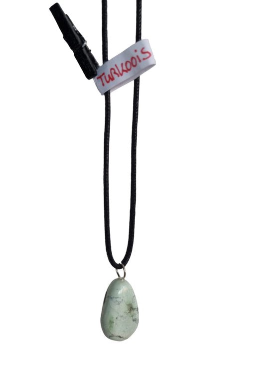 Sasemy - Edelsteen - Turkoois - Edelstenen - Edelsteen Hanger - Edelsteen Ketting - Verjaardag - Cadeau - Moederdag - Vaderdag - Sinterklaas cadeau - Kerstcadeau