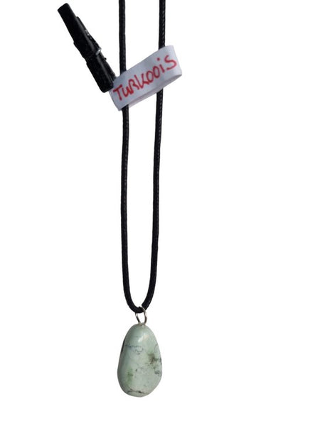 Sasemy - Edelsteen - Turkoois - Edelstenen - Edelsteen Hanger - Edelsteen Ketting - Verjaardag - Cadeau - Moederdag - Vaderdag - Sinterklaas cadeau - Kerstcadeau