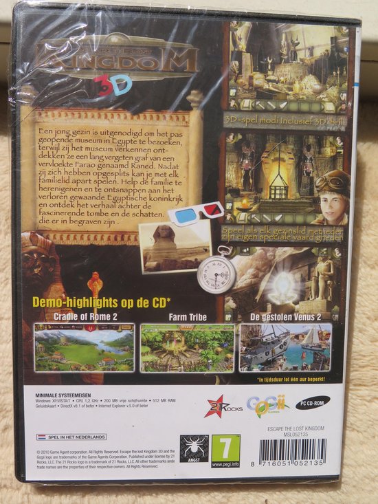 Escape the Lost Kingdom 3D + Bril