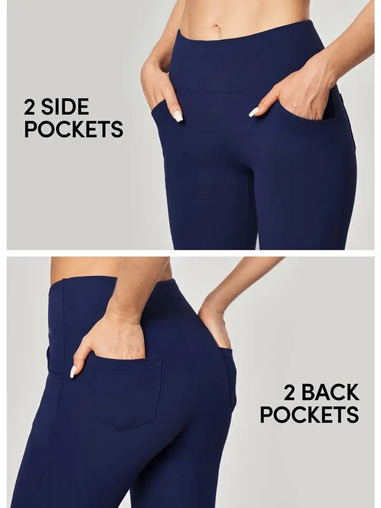 Flare Broek - Flared Pants met Zakken - Legging met &