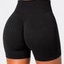 SparkNine Peachlift fitness short - dames- XS - zwart - hoge taille - butt lifting - buikcontrole - elastisch - stevig & aansluitend