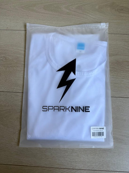 SparkNine Ironlite sport t-shirt heren met reflecterende strepen - XL - wit - zweetbestendig - lichtgewicht & sneldrogend